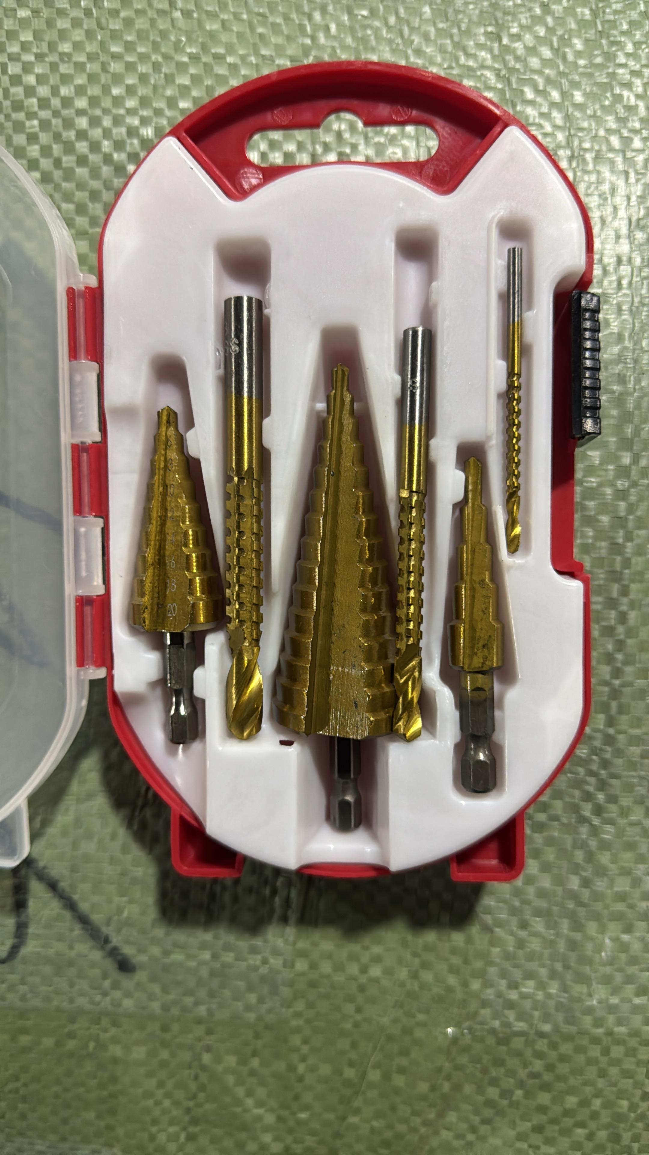 Miniatura 10 de Juego de 6 Brocas Escalonada de Acero